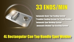 Machine de soudure automatique d'agrafe de couvercle de machine de soudure de première place de couvercle de soudeuse de crochet de l'oreille 4L