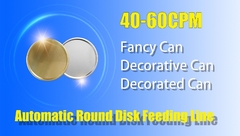 Chargeur automatique de disques ronds pour boîte ronde