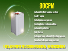 machine complètement automatique de fabricant de boîte de conserve de 30cpm pour la production de seaux de peinture en métal