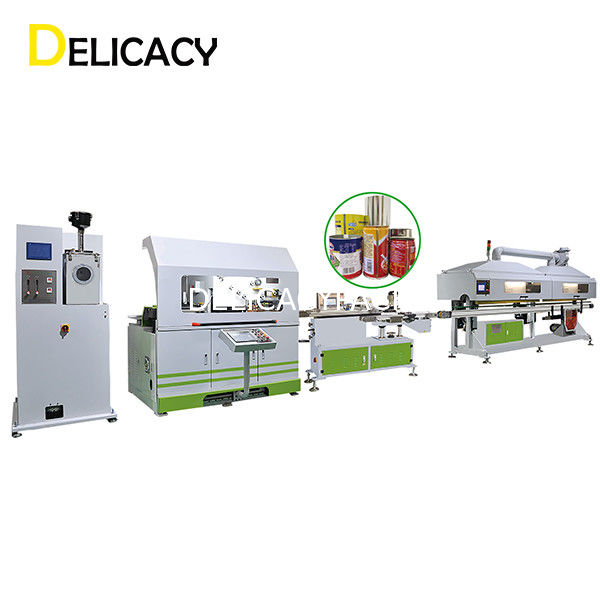 75Kw 5L Chaîne de production de boîtes de conserve, saupoudrent la boîte chimique de revêtement faisant la machine