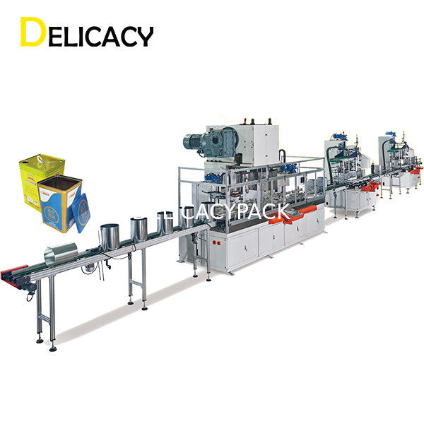 18L l'huile carrée rectangulaire Machine de fabrication d'étain 30CPM pour la peinture peut production
