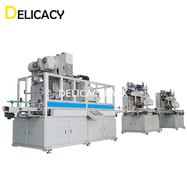 Fabrication rectangulaire de corps de boîte Machine de fabrication de boîtes de conserve For de petite place automatique de 30CPM