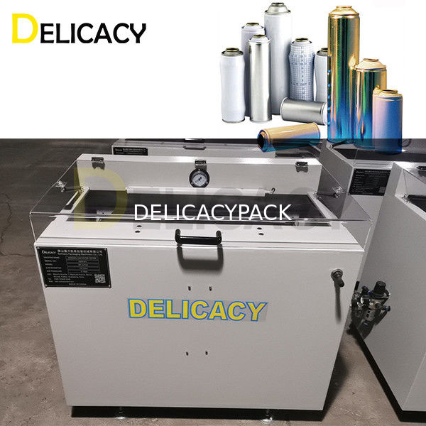 0Détecteur de fuite de pression d'air pour une machine de fabrication de canettes d'aérosol à haute efficacité