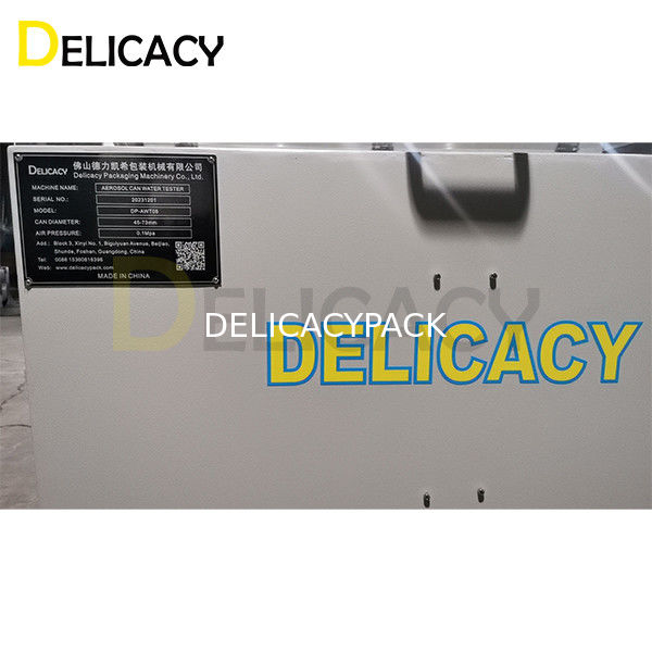 Détecteur de fuite de canettes d'aérosol pour la machine de fabrication de canettes d'aérosol couleur personnalisée