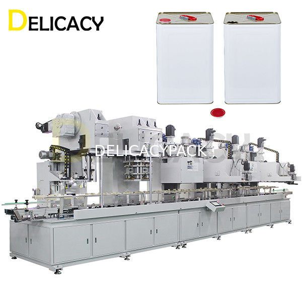 Ligne de production entièrement automatique en 3 phases pour les contenants en fer en étain de 18L